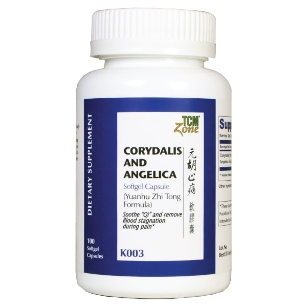 K003 Yuan Hu Formula SOFTGEL CAPSULE, Corydalis and Angelica