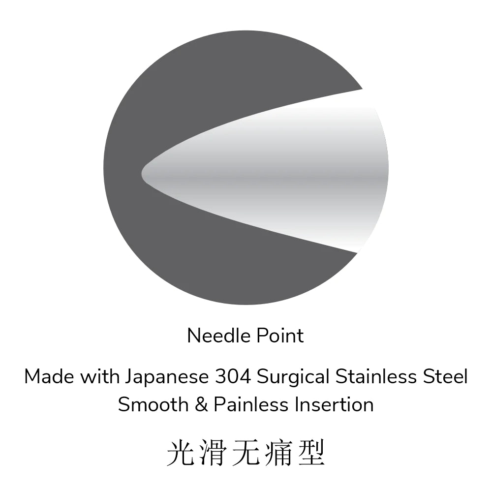 S3405 SilverStar 0.22 x 13mm (0.5") Acupuncture Needles (5 Needles/Tube, 500 PCS/Box) 华宝牌 (5针/管,500支)